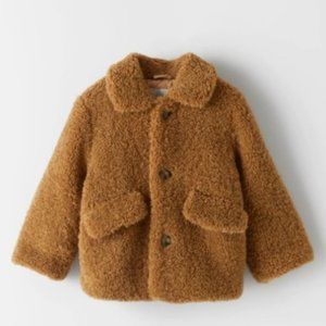 ZARA KIDS FLEECE JACKET NATURAL